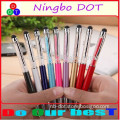 Wholesale crystal diamond stylus pen touch screen pen metal ballpoint pen